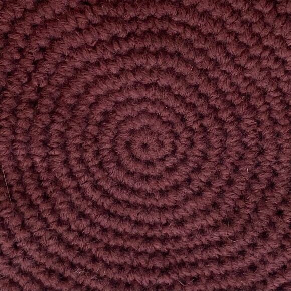 Asos Design Brown / Burgundy Crochet Beret - Picture 4 of 6